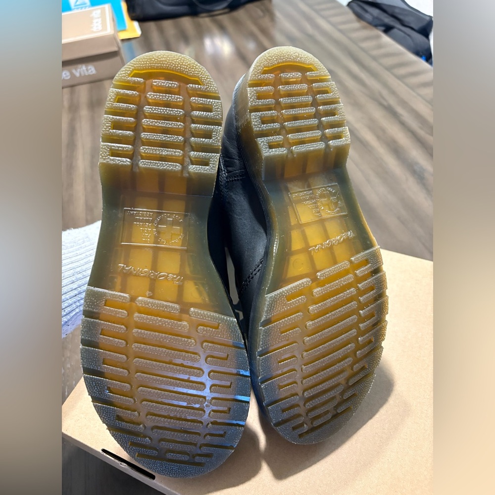 Dr. Martens Black Nappa Boots - Picture 8 of 8